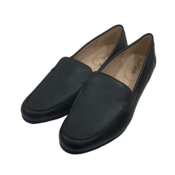 LIFE STRIDE Margot Soft Sistem Women SZ 10M Black Leather Loafers Shoes Slip On - Picture 7 of 10